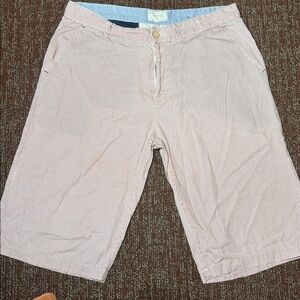 Red tag man printed shorts 32 Men's red/blue mini geometric Patterned Shorts